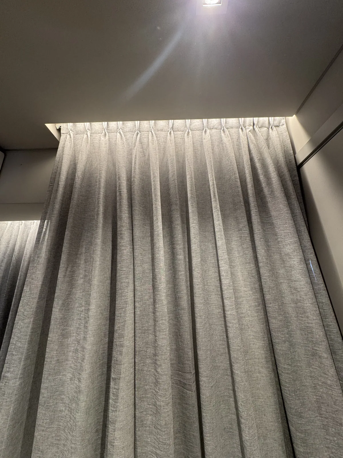 Cortinas con pliegues a la francesa